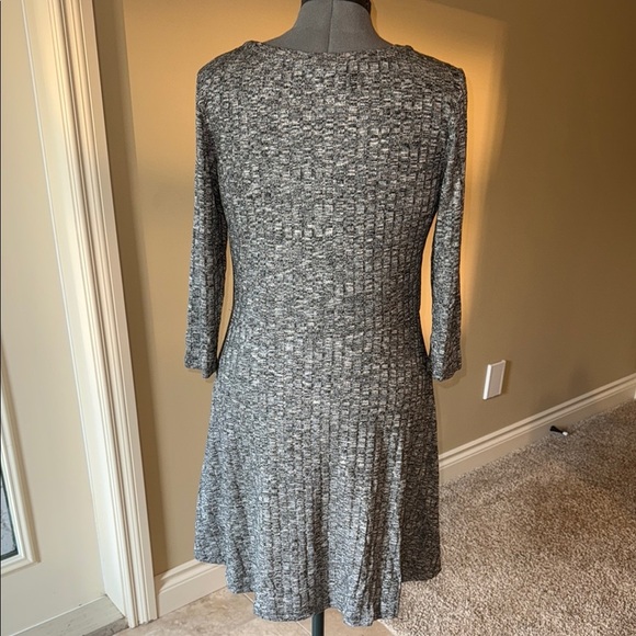 George Gray Ribbed A-Line Sweater Dress Women’s Sz L - Picture 3 of 10